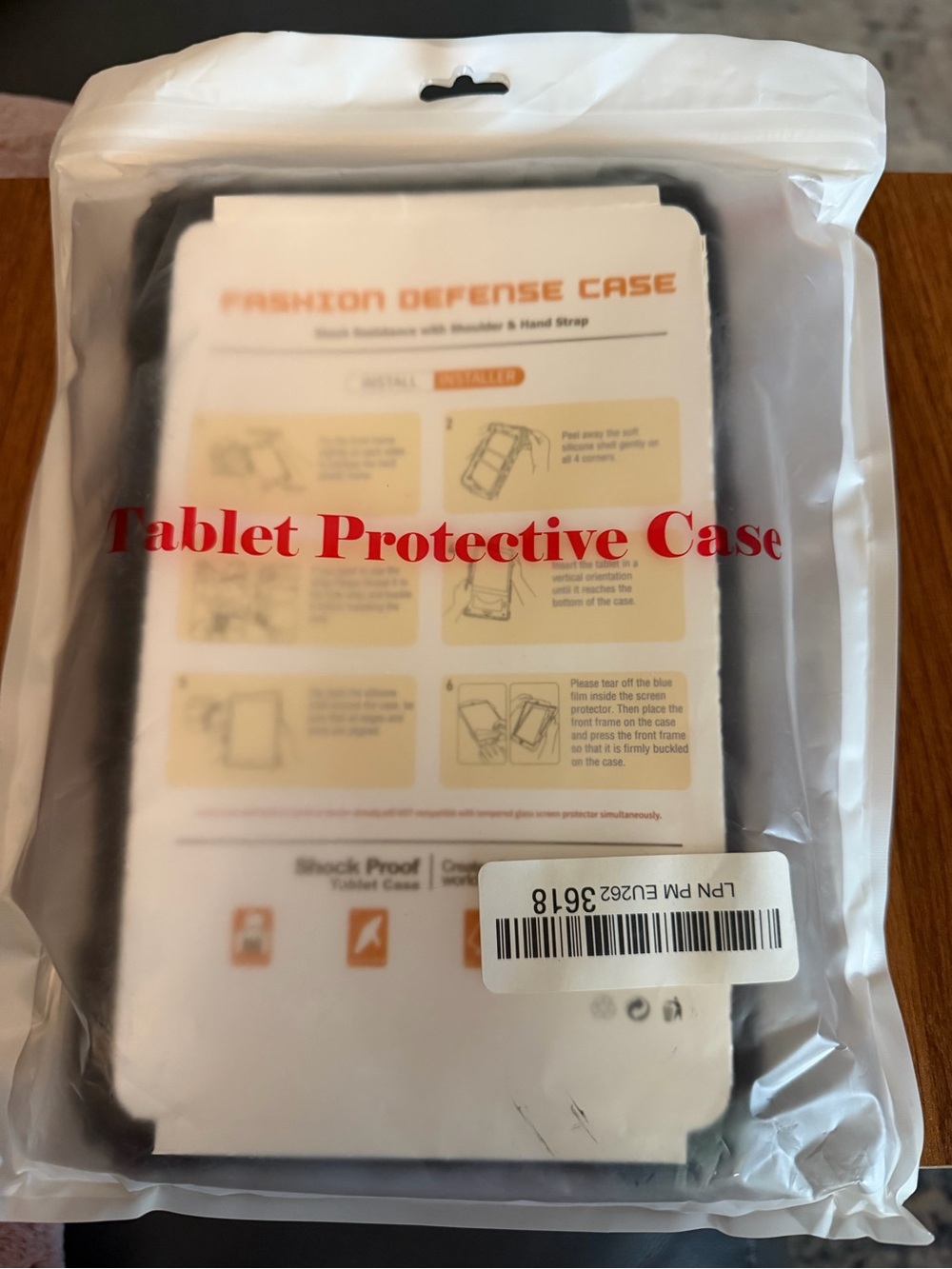 Black Tablet Protective Case - Fashion Defense Case- Device Unknown